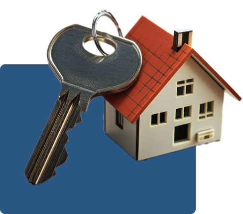 Image of a key and house